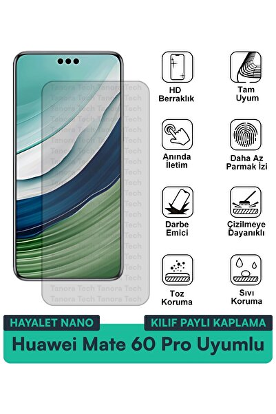 Milat Tech حافظة هواوي ميت 60 برو هايلايت نانو متوافقة مع طبقة حماية الشاشة م...