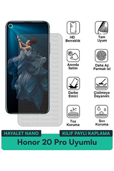 Milat Tech غطاء حماية نانو لهاتف هونور 20 برو متوافق مع فيلم حماية الشاشة مقا...