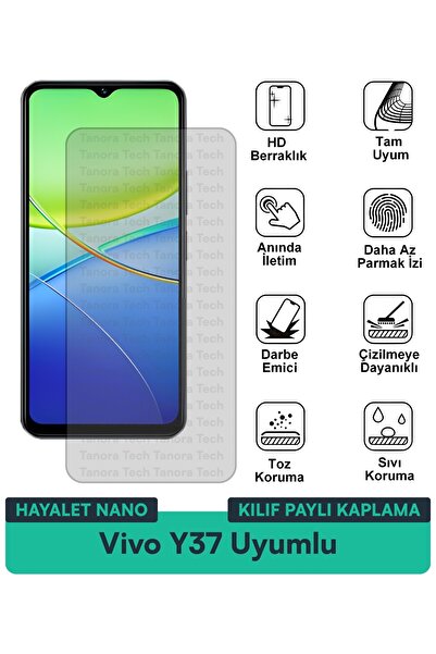 Milat Tech غطاء حماية نانو لهاتف فيفو Y37 متوافق مع فيلم حماية الشاشة مقاوم ل...