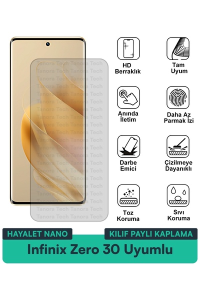 Milat Tech فيلم حماية للشاشة متوافق مع حافظة Infinix Zero 30 Ghost Nano مقاوم...