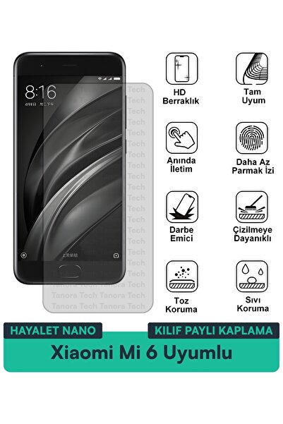 Milat Tech حافظة Xiaomi Mi 6 Ghost Nano المتوافقة مع فيلم حماية الشاشة تحمي ا...