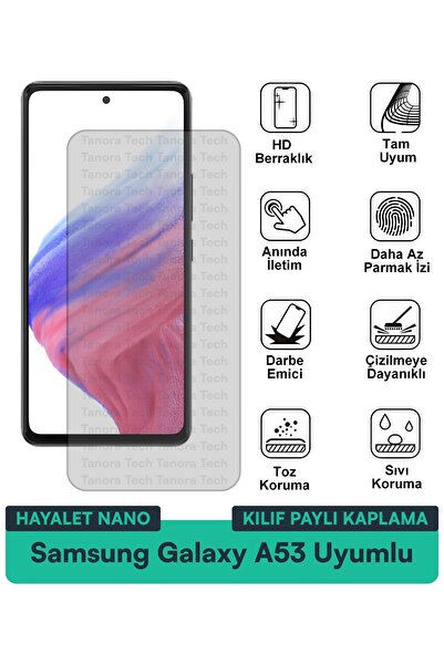 Milat Tech حافظة سامسونج جالاكسي A53 هايلايت نانو متوافقة مع فيلم حماية الشاش...