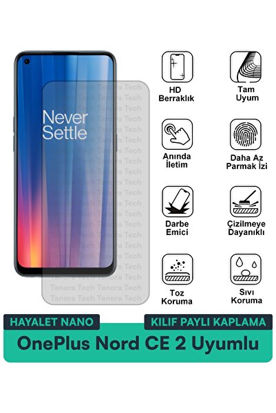 Milat Tech حافظة OnePlus Nord CE 2 Hayalet Nano متوافقة مع طبقة حماية الشاشة ...