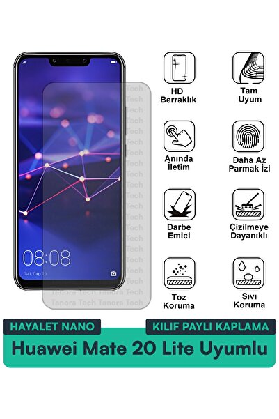 Milat Tech حافظة هواوي ميت 20 لايت جوست نانو متوافقة مع طبقة حماية الشاشة مقا...