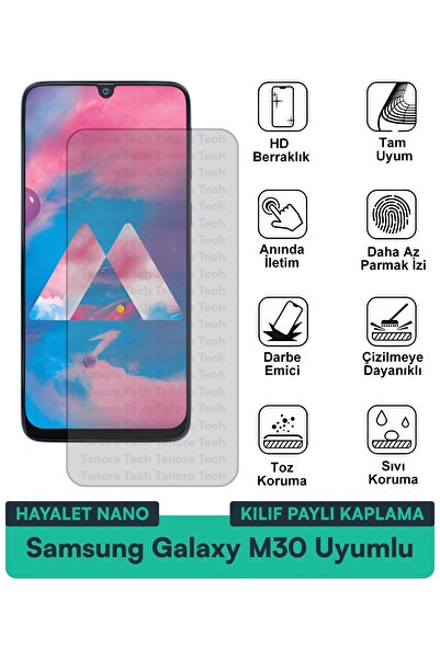 Milat Tech حافظة سامسونج جالاكسي M30 هايلايت نانو متوافقة مع طبقة حماية الشاش...
