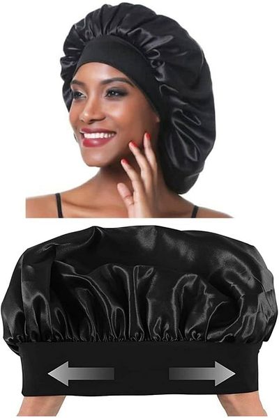 PHIL iJiGui Sleeping Hair Cap, Night Sleep Caps with Wide Elastic Band, Elastic Hair Cover for Hair Care