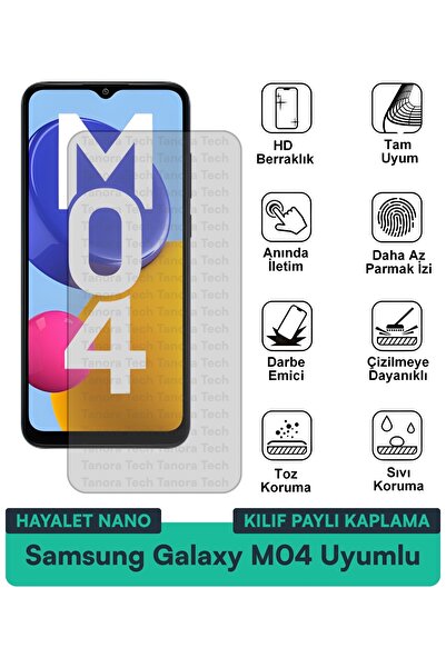 Milat Tech حافظة سامسونج جالاكسي M04 هايلايت نانو متوافقة مع طبقة حماية الشاش...