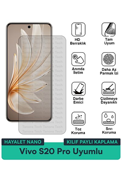 Milat Tech غطاء حماية نانو لهاتف فيفو S20 برو متوافق مع فيلم حماية الشاشة مقا...