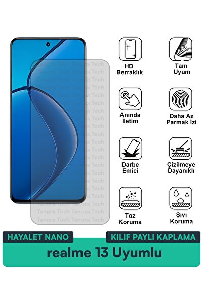 Milat Tech فيلم حماية الشاشة المتوافق مع حافظة Realme 13 Ghost Nano مقاوم للخ...