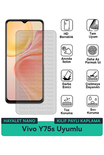 Milat Tech غطاء حماية نانو لهاتف فيفو Y75s متوافق مع فيلم حماية الشاشة مقاوم ...