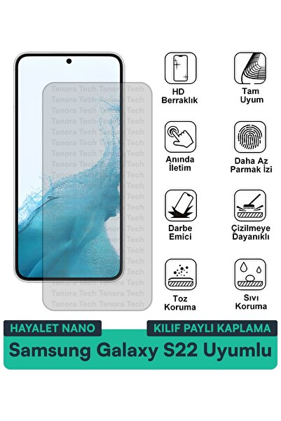 Milat Tech حافظة سامسونج جالاكسي S22 جيليتر نانو متوافقة مع طبقة حماية الشاشة...