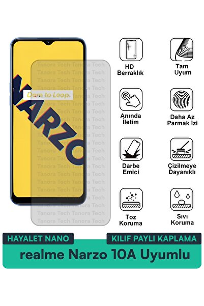 Milat Tech فيلم حماية للشاشة متوافق مع حافظة Realme Narzo 10A Ghost Nano مقاو...