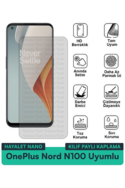 Milat Tech حافظة OnePlus Nord N100 Hayalet Nano متوافقة مع طبقة حماية الشاشة ...