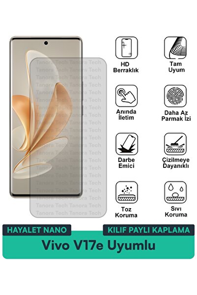 Milat Tech غطاء حماية نانو لهاتف فيفو V17e متوافق مع فيلم حماية الشاشة مقاوم ...