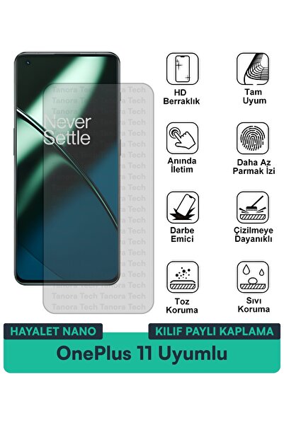 Milat Tech غطاء حماية شاشة متوافق مع هاتف OnePlus 11 Ghost Nano مقاوم للخدوش ...