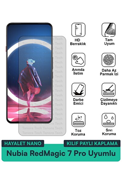 Milat Tech غطاء حماية نوبيا ريد ماجيك 7 برو هايلايت نانو متوافق مع فيلم حماية...