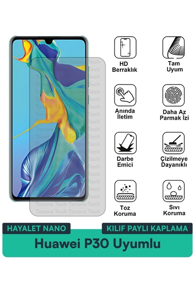 Milat Tech غطاء حماية نانو لهاتف هواوي P30 متوافق مع فيلم حماية الشاشة مقاوم ...