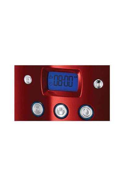 RUSSELL HOBBS Coffee Maker, 1.8 L, Blue LCD Display, Red