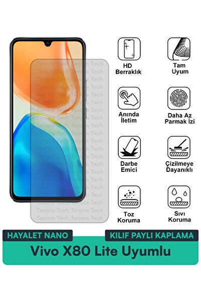 Milat Tech غطاء حماية نانو لهاتف فيفو X80 لايت متوافق مع فيلم حماية الشاشة مق...