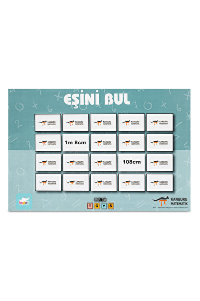 Hopiers Kanguru Matematik Eşini Bul Oyunu-Ölçü Birimleri & Dönüşümleri-2-4 Oy...