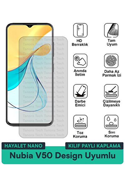 Milat Tech Nubia V50 Design Hayalet Nano Kılıf Uyumlu Ekran Koruma Filmi Çizi...
