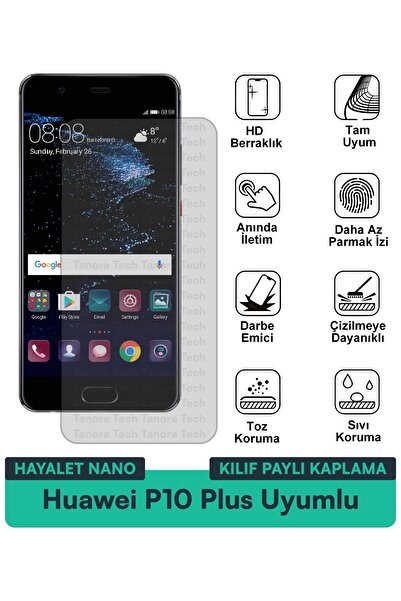 Milat Tech غطاء حماية نانو لهاتف هواوي P10 بلس متوافق مع طبقة حماية الشاشة مق...