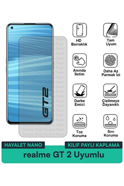 Milat Tech فيلم حماية للشاشة متوافق مع حافظة Realme GT 2 Ghost Nano مقاوم للخ...