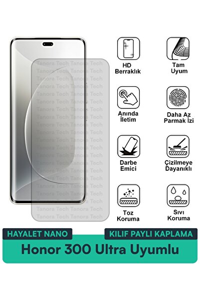 Milat Tech حافظة Honor 300 Ultra Ghost Nano متوافقة مع طبقة حماية الشاشة المق...