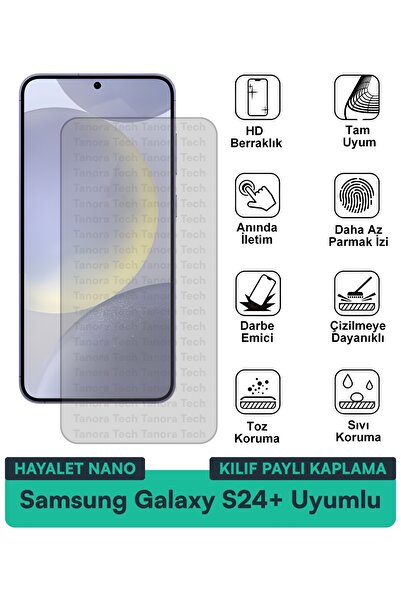 Milat Tech حافظة سامسونج جالاكسي S24+ هايتل نانو مع طبقة حماية للشاشة مقاومة ...