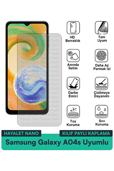 Milat Tech حافظة سامسونج جالاكسي A04s هايلايت نانو متوافقة مع طبقة حماية الشا...