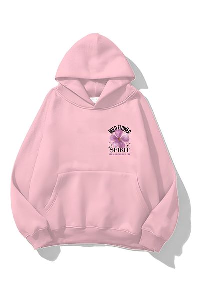 CROFT (3 Threads) Wild Flower Spirit Printed Oversize Hoodie Sweatshirt