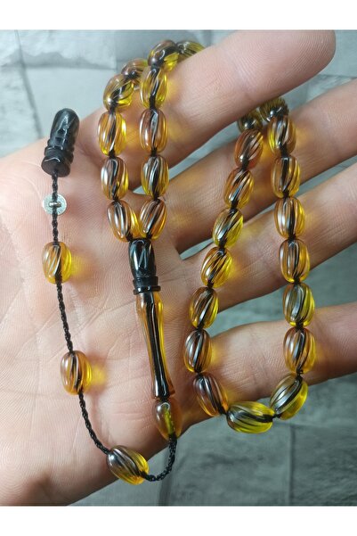 Tasarım Carved Craftsmanship Fire Amber Prayer Beads Şükür Baba