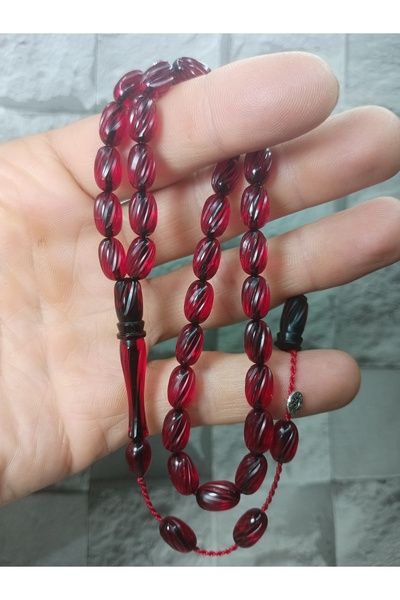 Tasarım Carved Craftsmanship Fire Amber Prayer Beads Şükür Baba