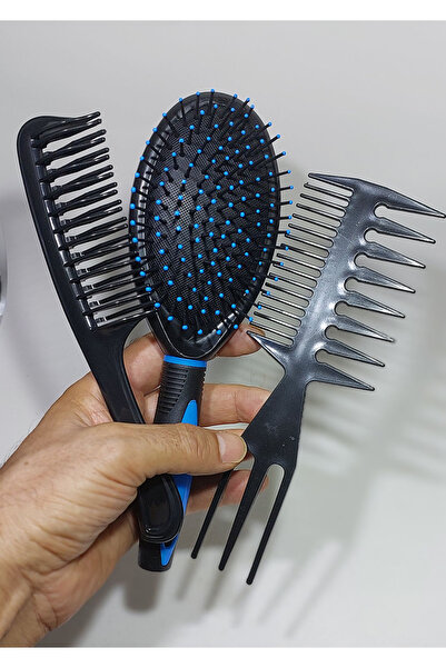 Alsun Επαγγελματικό κομμωτήριο 123 ανοιγόμενη χτένα 3 τεμαχίων σετ βούρτσας μ...