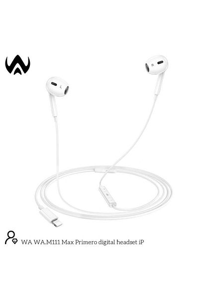 Wasat ELArab WA-Mate wired iPhone headset works directly without Bluetooth
