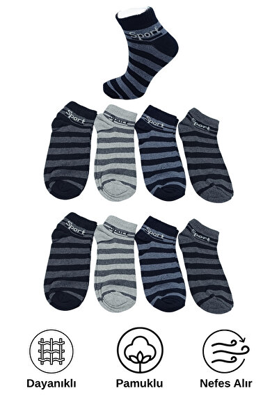 stellare Летни класически спортни чорапи с принт, 8 чифта, двуцветни, за ежедневно носене