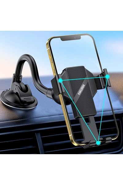 REDz Accessories Car Dashboard Holder, KSC-714B, Suction Cup Mount, Adjustable Arm, Black