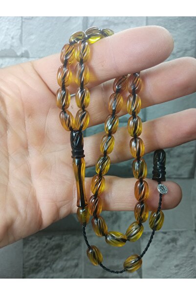 Tasarım Carved Craftsmanship Fire Amber Prayer Beads Şükür Baba