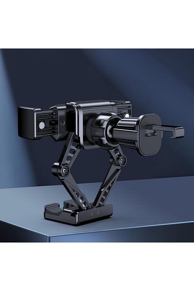 REDz Accessories Suport auto KSC-1156, Grilă de ventilație, Cleme automate, Legătură gravitațională, Rotație 360°, Negru