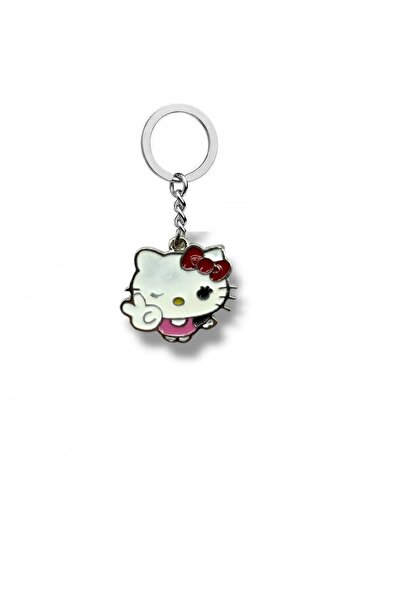Herşey Nota Breloc cu figurine Hello Kitty Cool Emoji – Accesoriu din metal l...