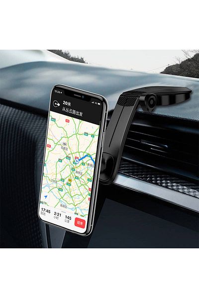 REDz Accessories Magnetic Holder KSC-255, Dashboard Mount with Adhesive, Adjustable Angle, Black