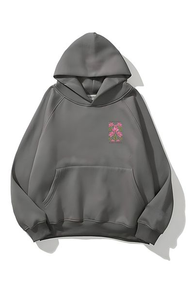 CROFT (3 Threads) Flower Market Printed Oversize Hoodie Sweatshirt