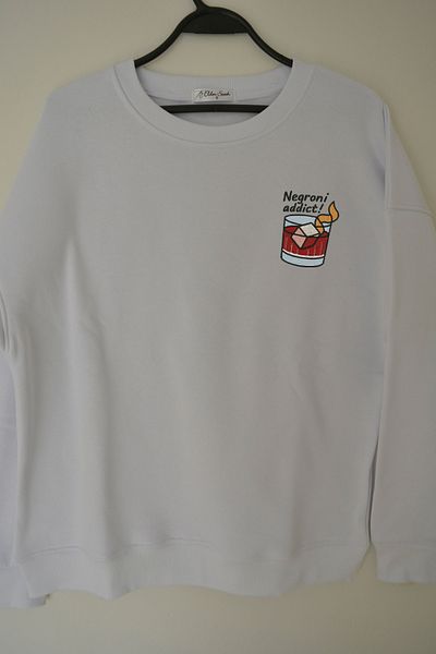 EldenStitch Negroni Addict Embroidered Unisex Oversize Sweatshirt