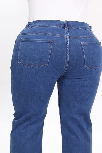 xlargebutik Fully Stretchy High Waist Light Blue Jeans for Those Who Look for Plus Size Jeans