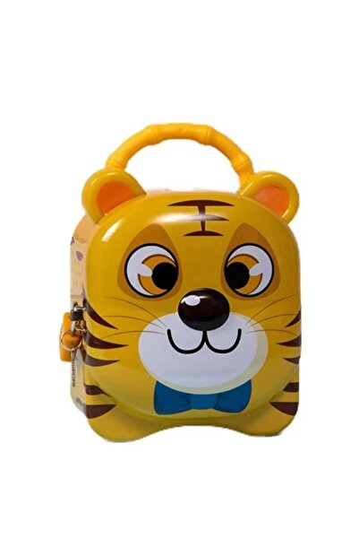 Skygo Tiger Locked Metal Piggy Bank Sari 13 cm