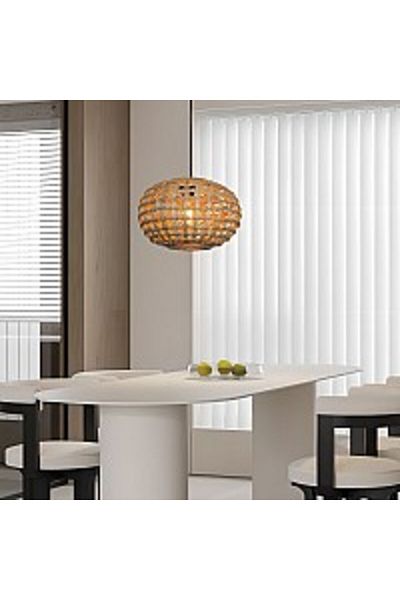 Hummer Single Hanging Rope Pendant with Straw E27*1L