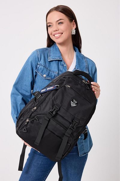 H&D COLLECTİON Unisex Satin Fabric Waterproof Quality School Travel Camping Backpack 2200