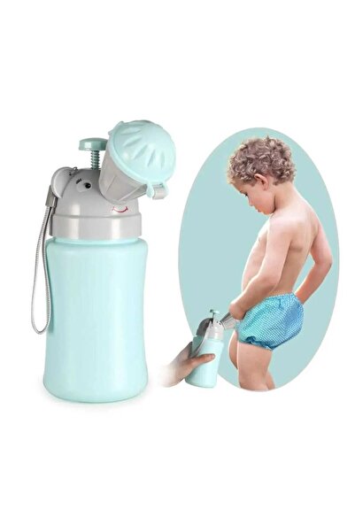 lawrenceshop Erkek Çocuk Mavi Taşınabilir Sızdırmaz Lazımlık Seyahat Idrar Şişesi Hijyenik Portatif Lazımlık