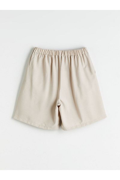 LC Waikiki New Season Women's Pleated Shorts with Elastic Waist - S5J662Z8