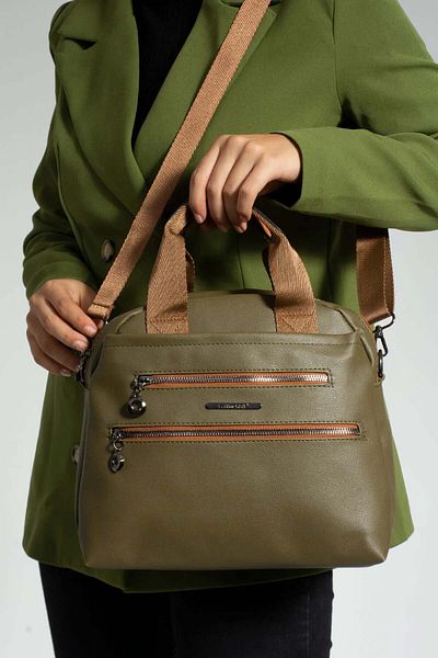 POLO CLUB Women's Long Adjustable Strap 5 Compartment Shoulder and Hand Bag
